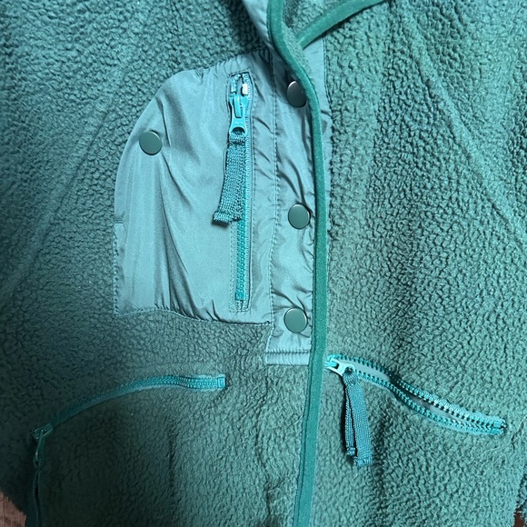Free People Movement Hit The Slopes Fleece Jacket green size xs - Picture 3 of 4
